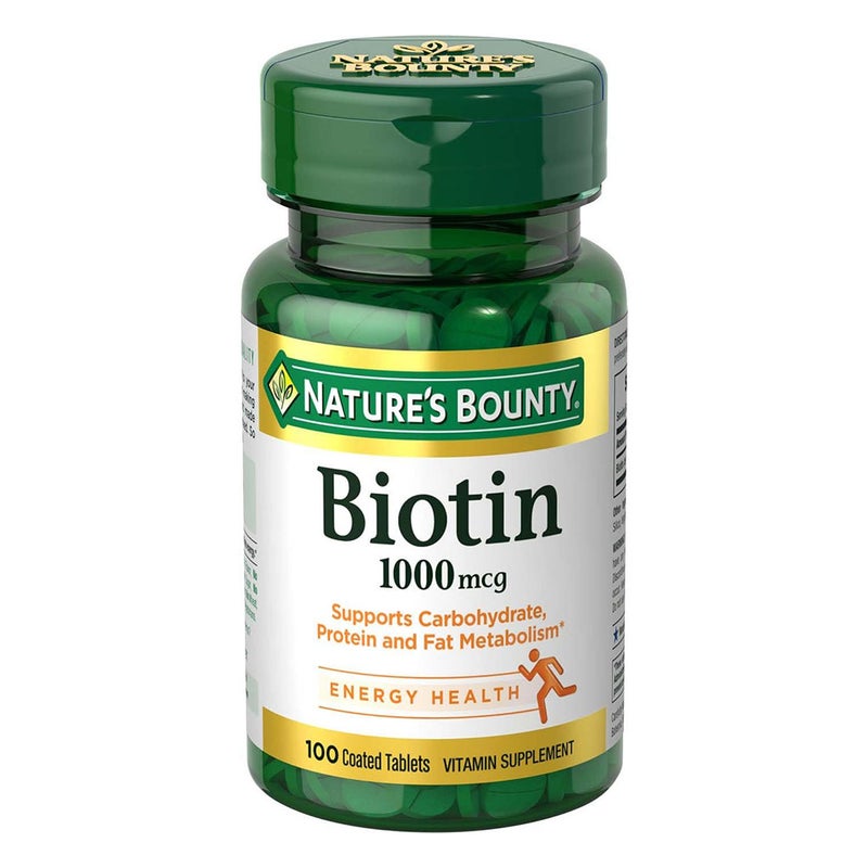 Nature's Bounty Biotin 1000 mcg Capsules 100's