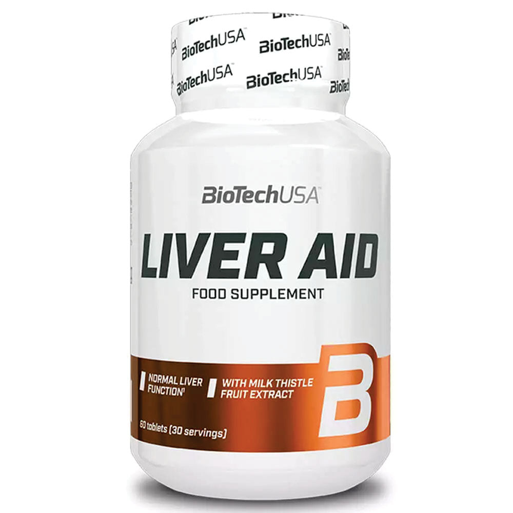 BioTechUSA Liver Aid – 60 Tablets | Liver Support with Milk Thistle, Amino Acids & Vitamins