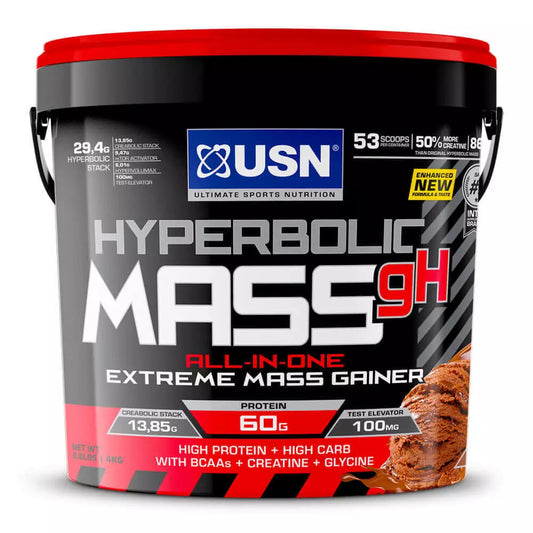 USN Hyperbolic Mass GH – 4 kg Dutch Chocolate (53 Servings)