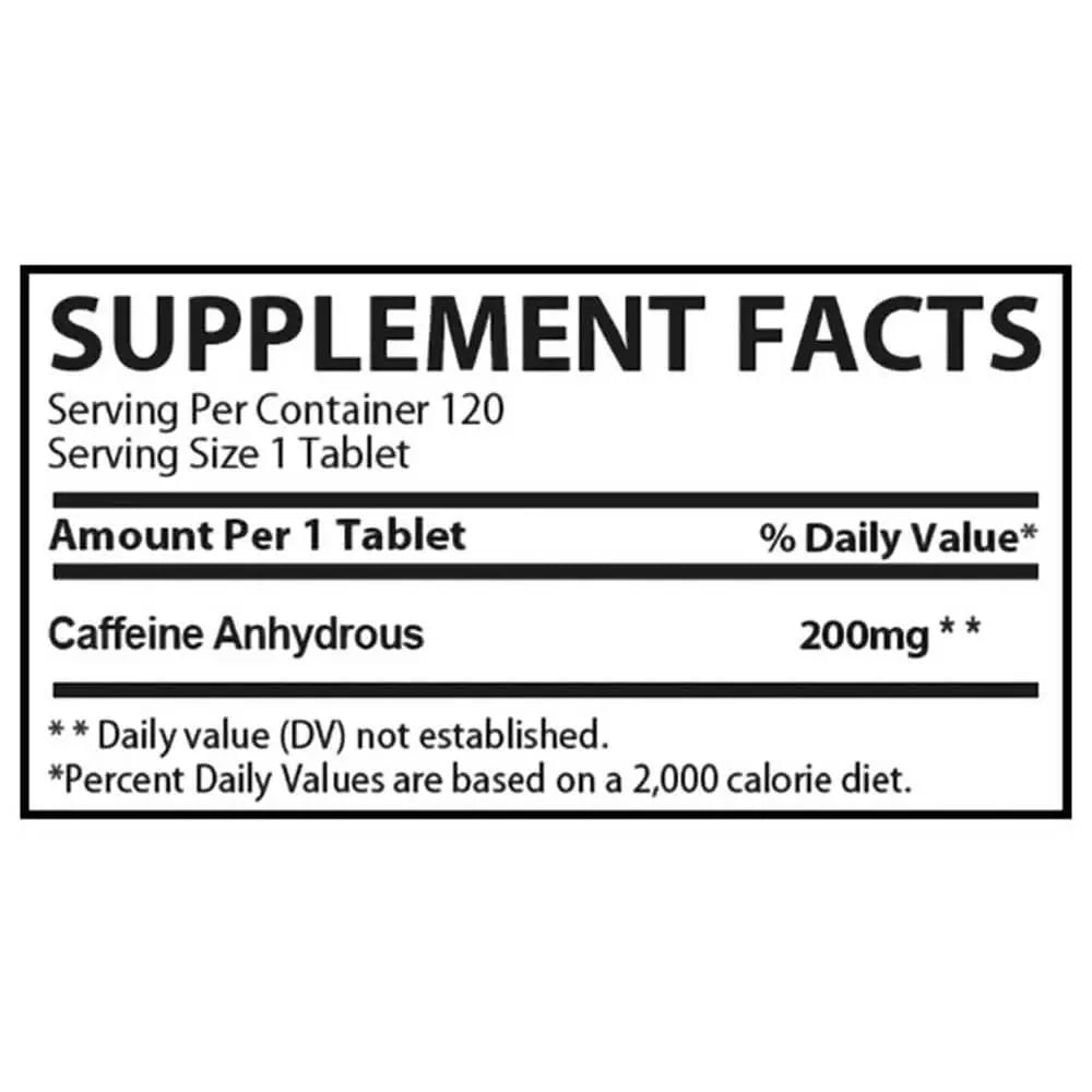 Muscle Rulz Premium Caffeine Formula Tablets