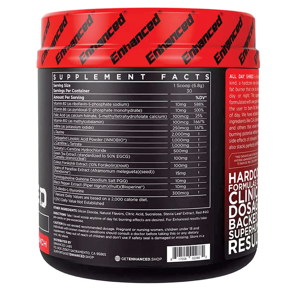 Enhanced All Day Shred Fat Burner Supplement