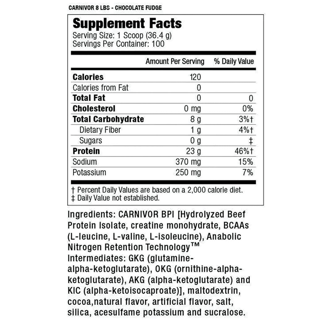 MuscleMed Carnivor Beef Protein Isolate 8lbs