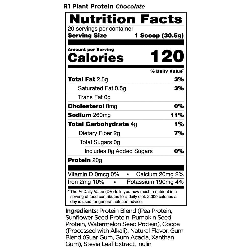 Rule One Plant Protein Vegan Chocolate Fudge 610g