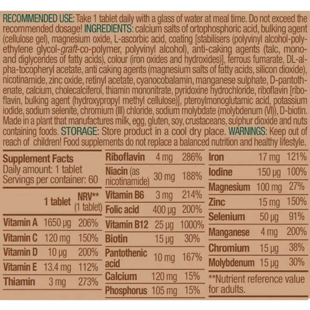 BiotechUSA Vegan Multi-Vitamin Tablets