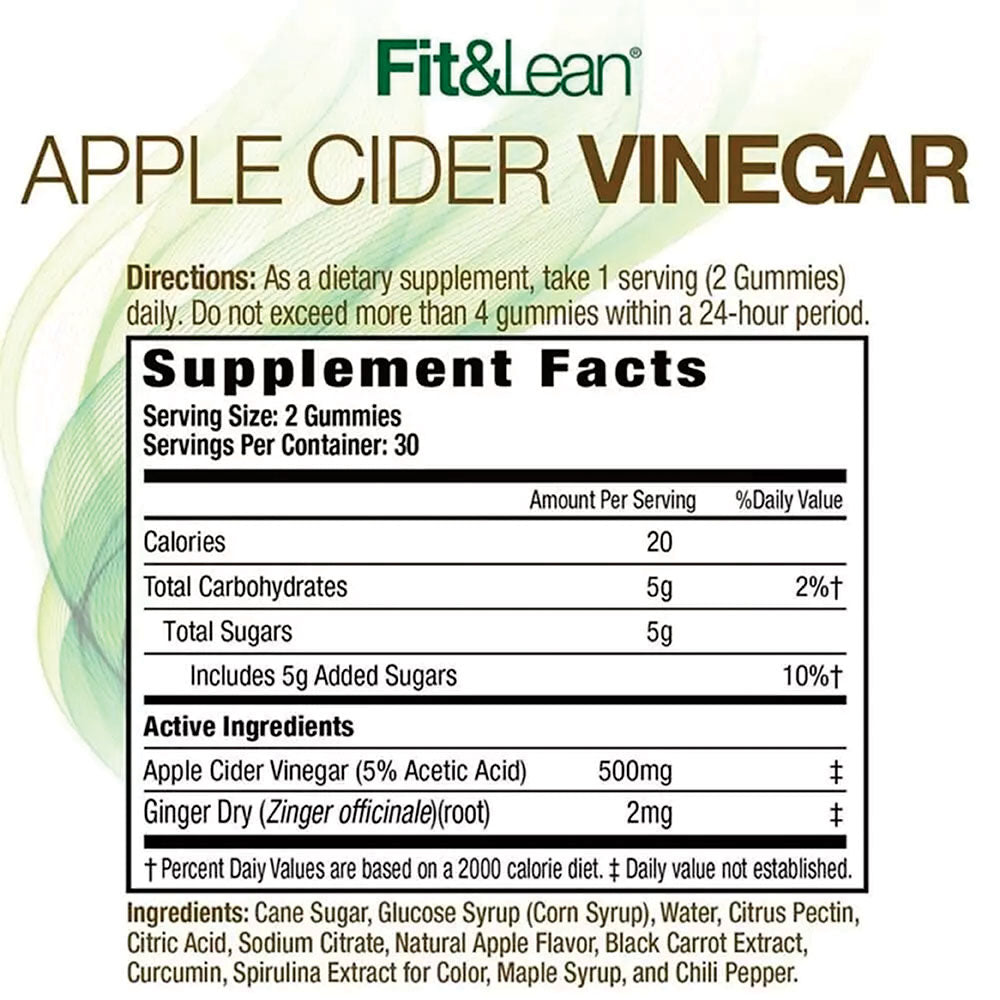 Fit & Lean Apple Cider Vinegar Gummies