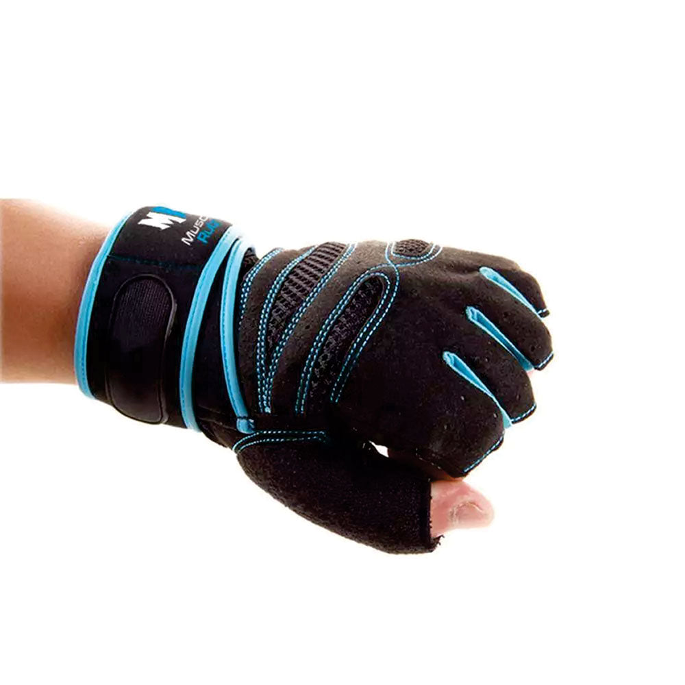 Muscle Rulz Leather Weight Lifting Gloves