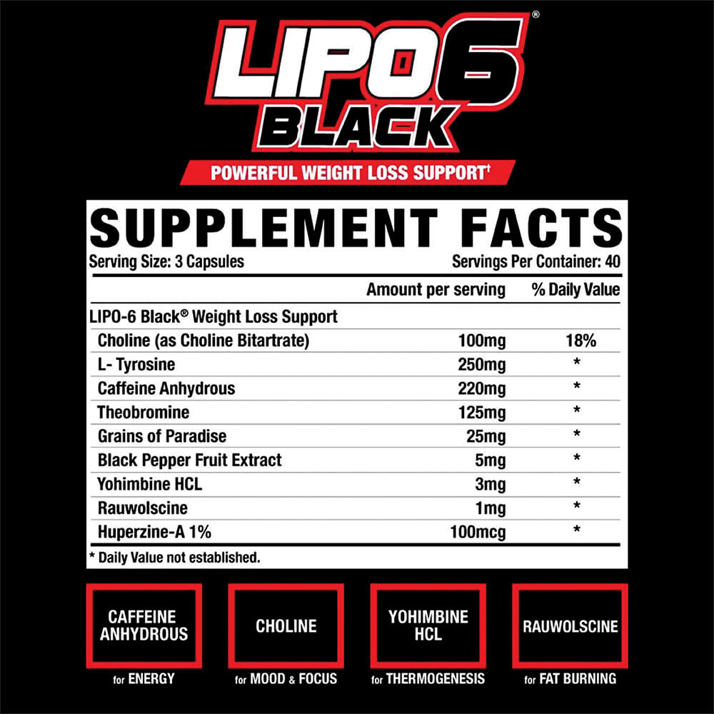 Nutrex Lipo 6 Black Ultra Fat Burner
