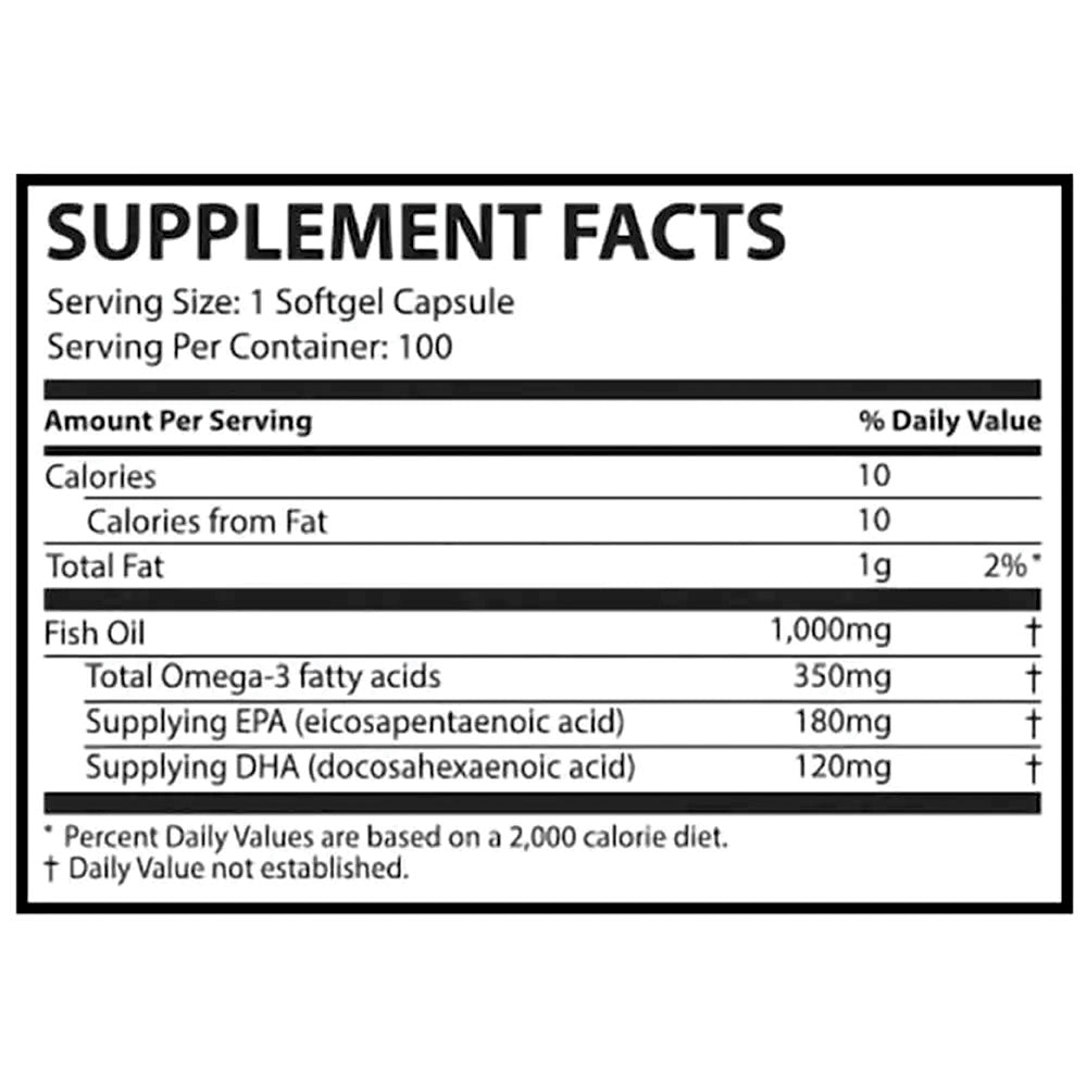 Muscle Rulz Omega 3 Fish Oil Supplement