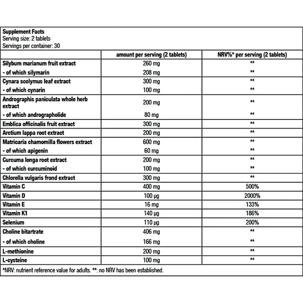 BioTechUSA Liver Aid – 60 Tablets | Liver Support with Milk Thistle, Amino Acids & Vitamins