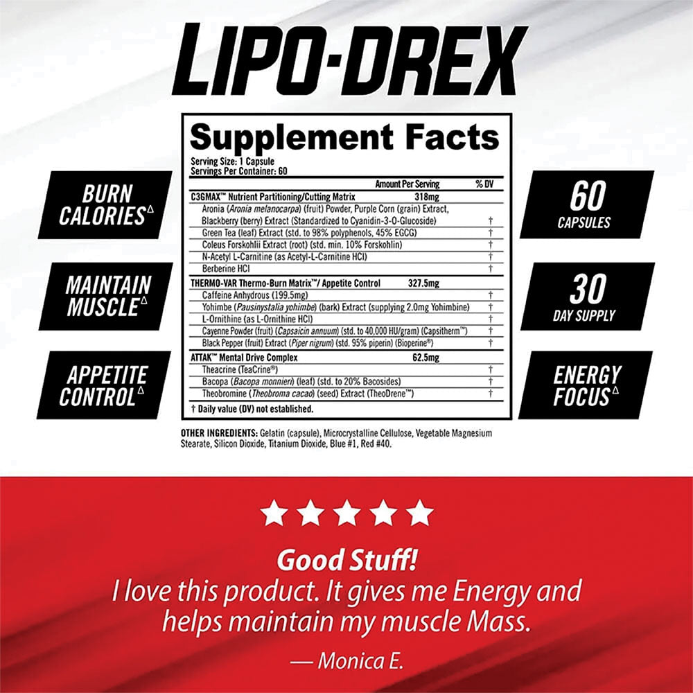 Isatori Lipo Drex Fast Acting Fat Loss Capsules