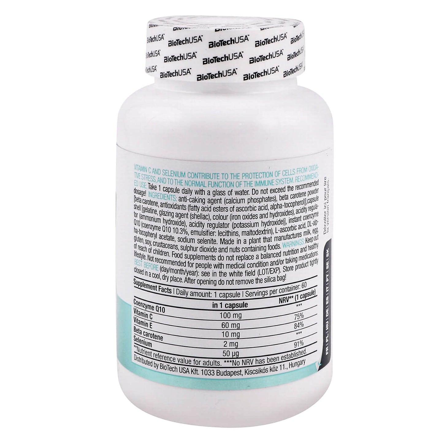 Biotech USA H20 Coenzyme Q10 Supplement