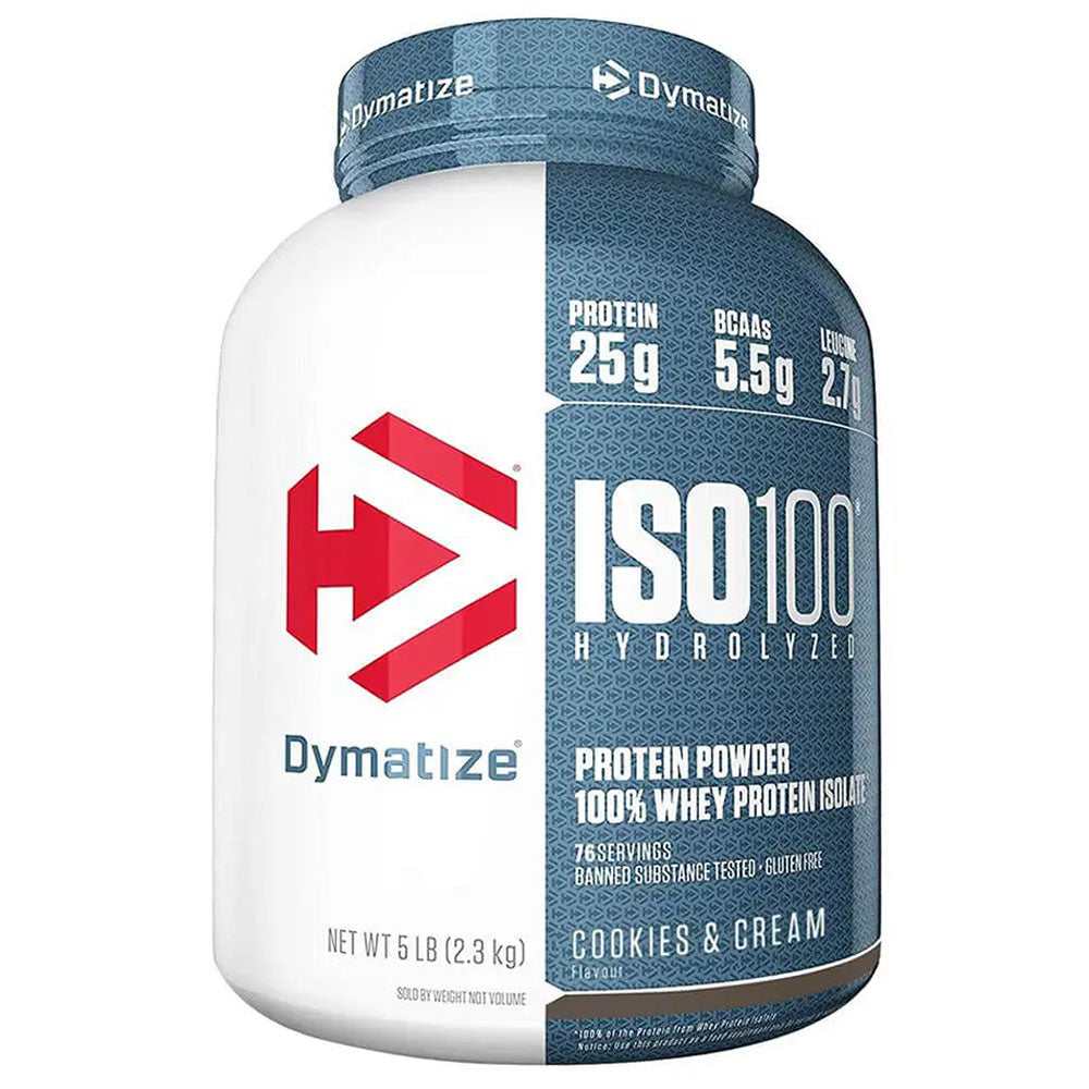 Dymatize ISO 100 Hydrolyzed Protein Cookies & Cream 5LB
