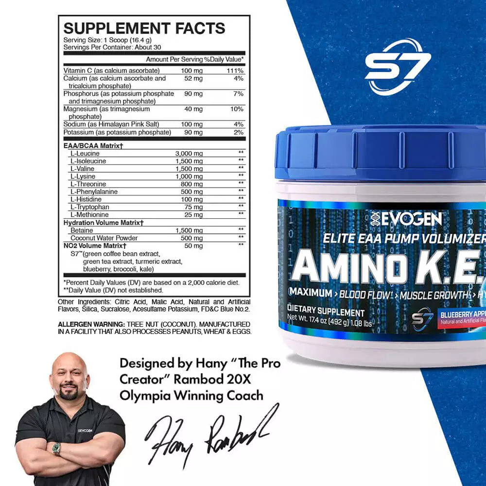 Evogen Amino KEM Blueberry Apple 492g