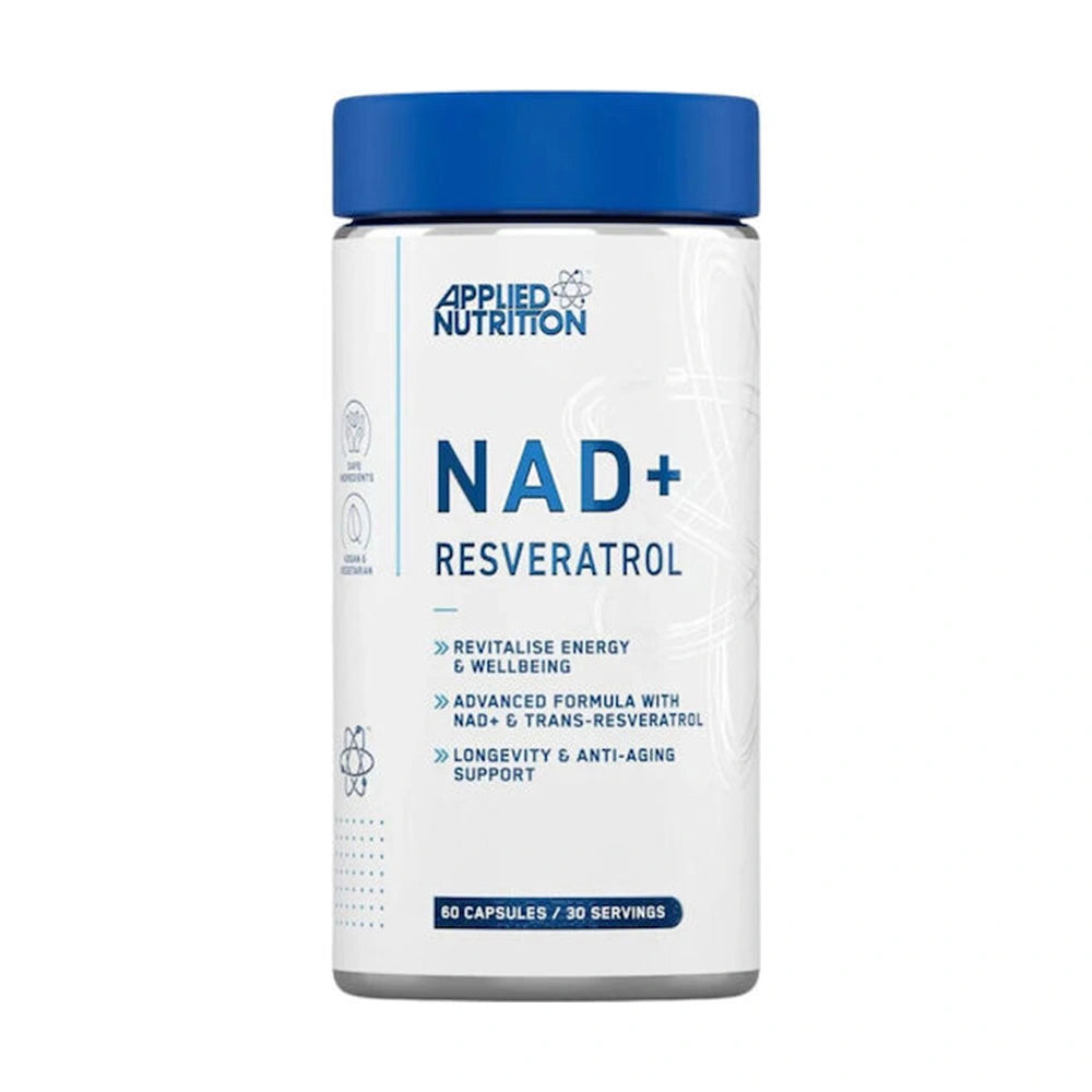 Applied Nutrition NAD+ + Resveratrol – Anti-Aging, Cellular Energy & Longevity Support
