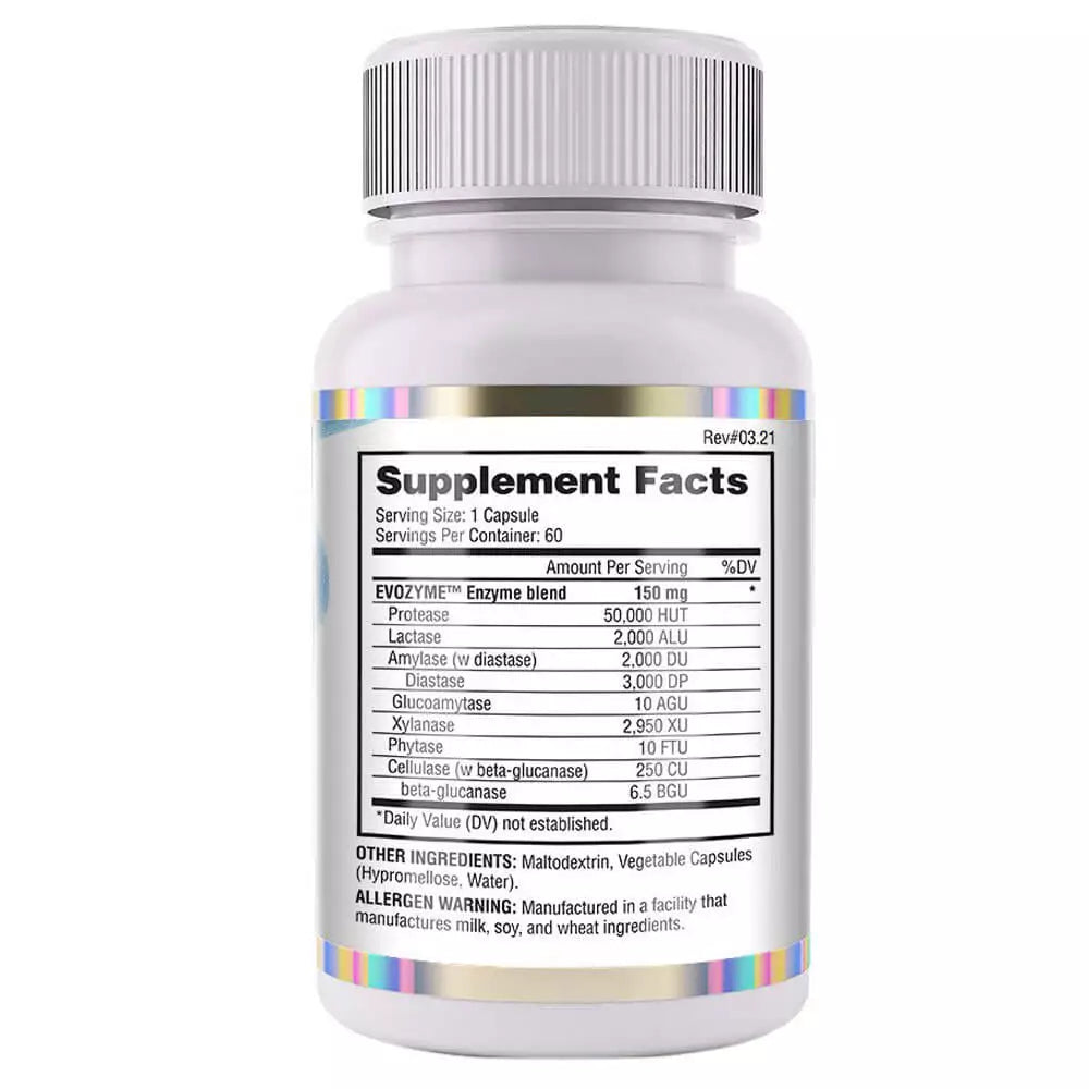 Evogen Evozyme Digestive Support 60 Capsules