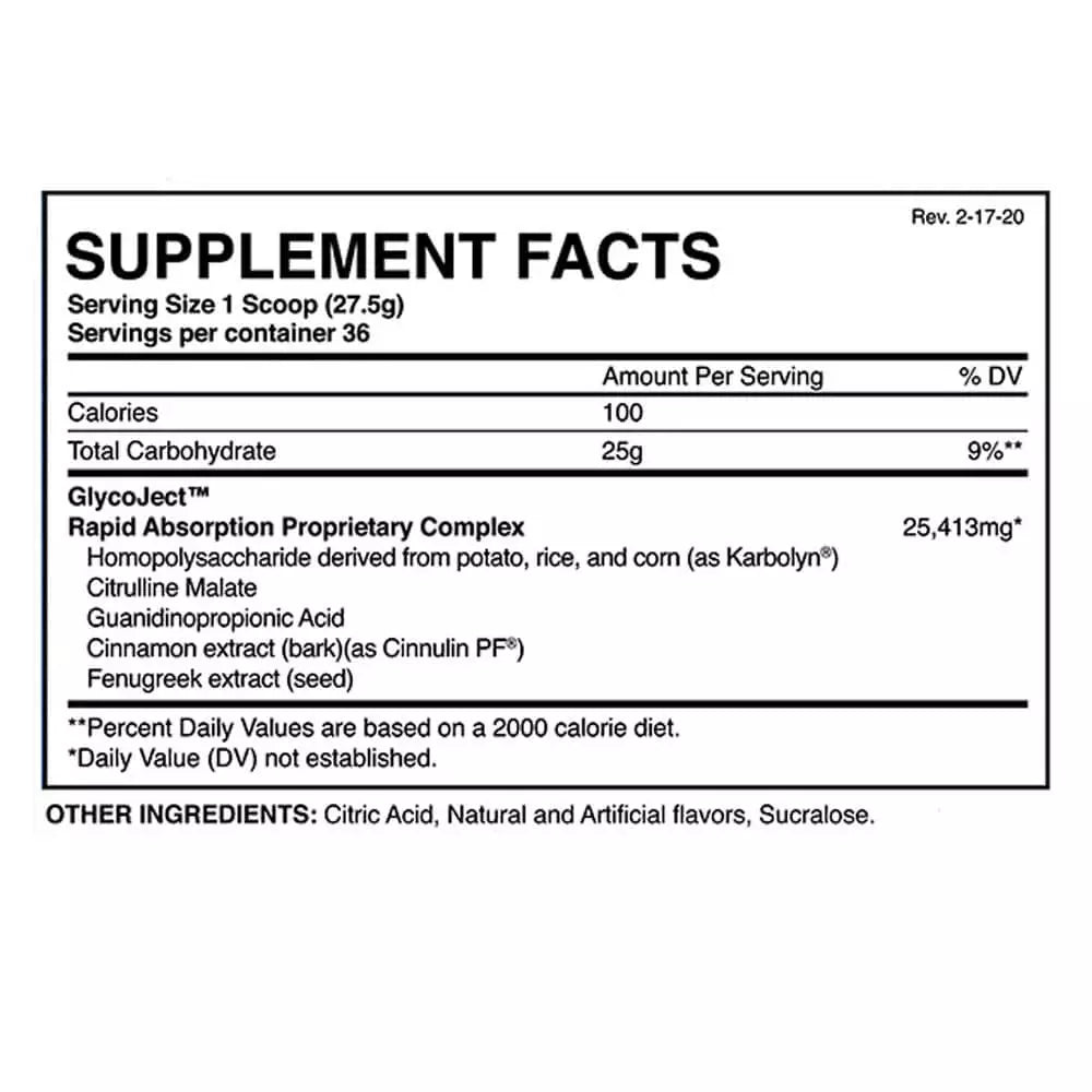 Evogen Glycoject Supercarb Matrix 2lbs