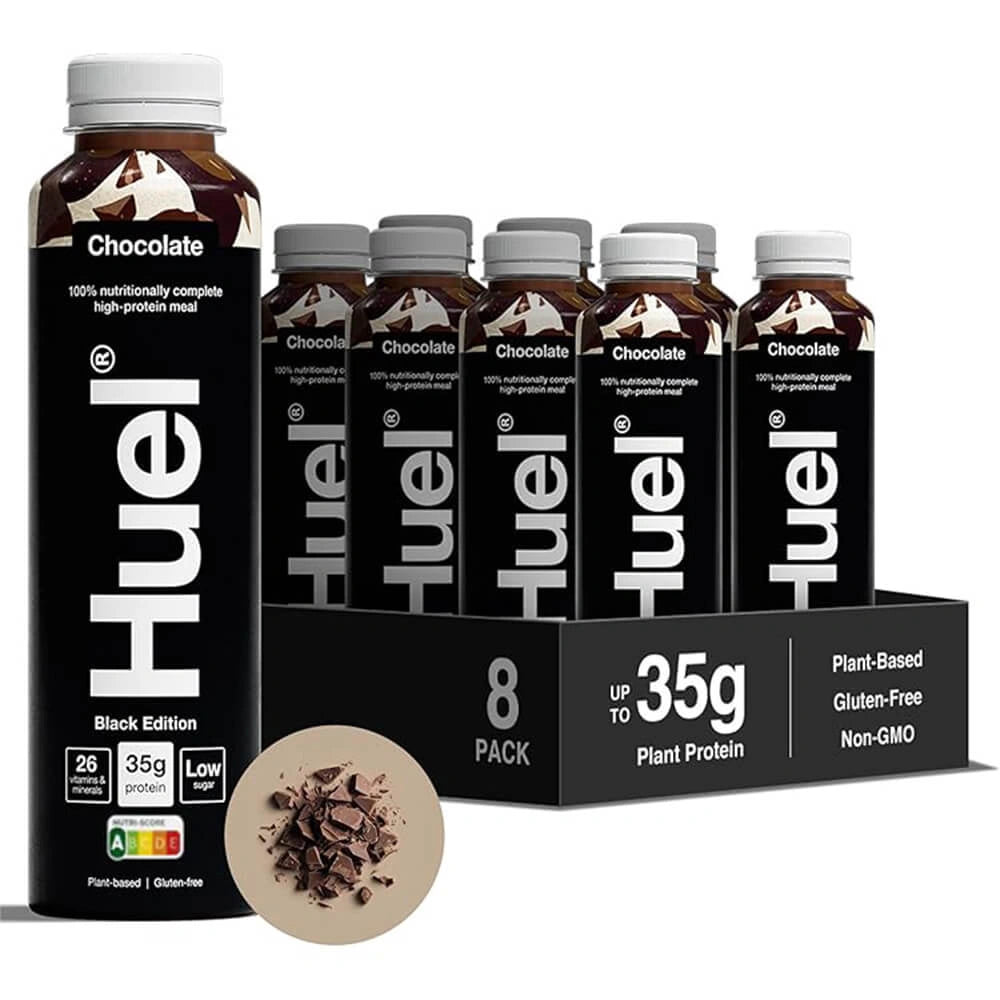 Huel Black Edition 500ml Ready to Drink – Pack of 8 – Complete Meal in a Bottle