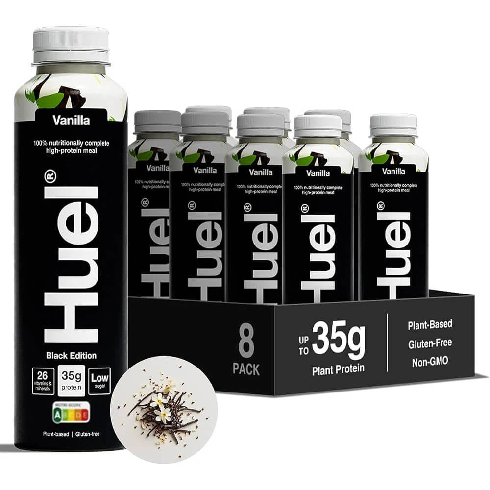 Huel Black Edition 500ml Ready to Drink – Pack of 8 – Complete Meal in a Bottle