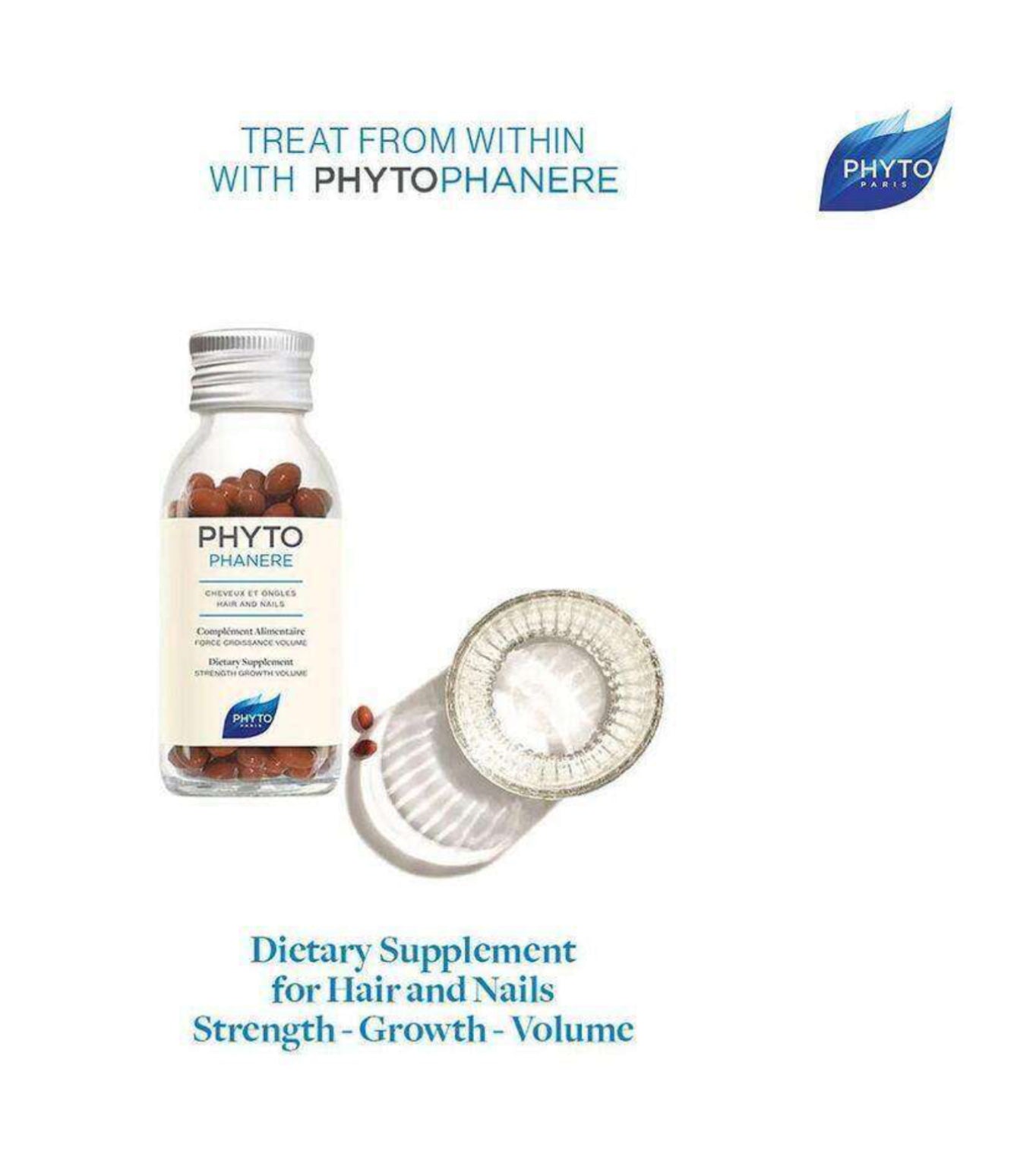 PHYTO PHANERS Cheveux Et Ongles Hair And Nails 120 Capsules Pack of 2