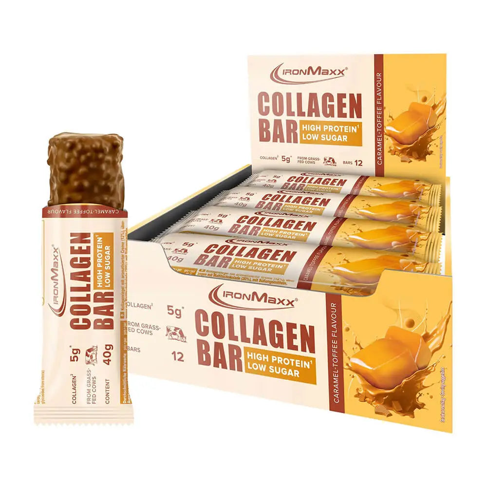 IronMaxx Collagen Bars (40g x 12) – Delicious & Nutrient-Packed Snack