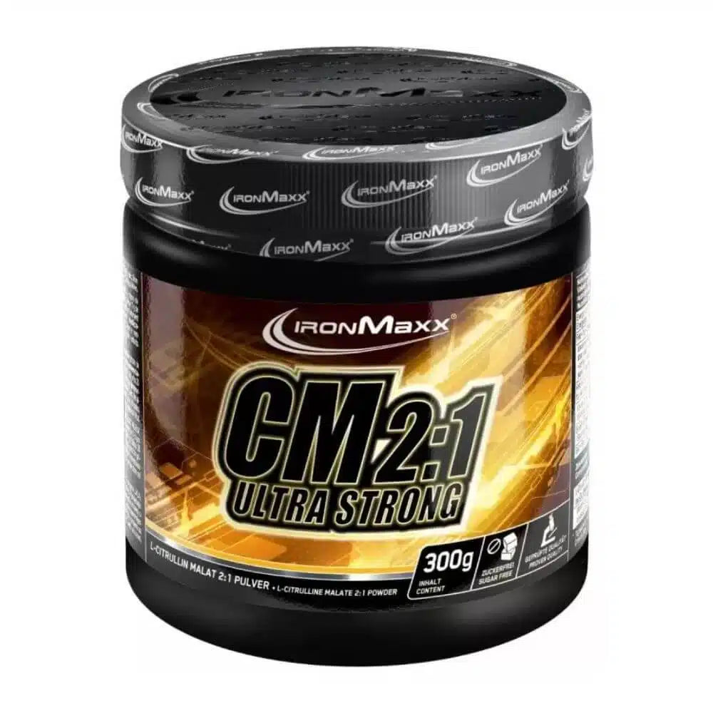 IronMaxx cm21 Ultra Strong L-Citrulline Malate (300g Sugar-Free)