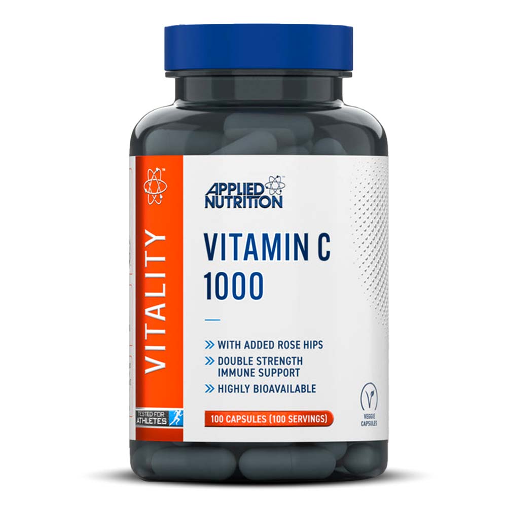 Applied Nutrition Vitamin C Vitality, 100 Capsules, 1000 mg, With Rose Hips