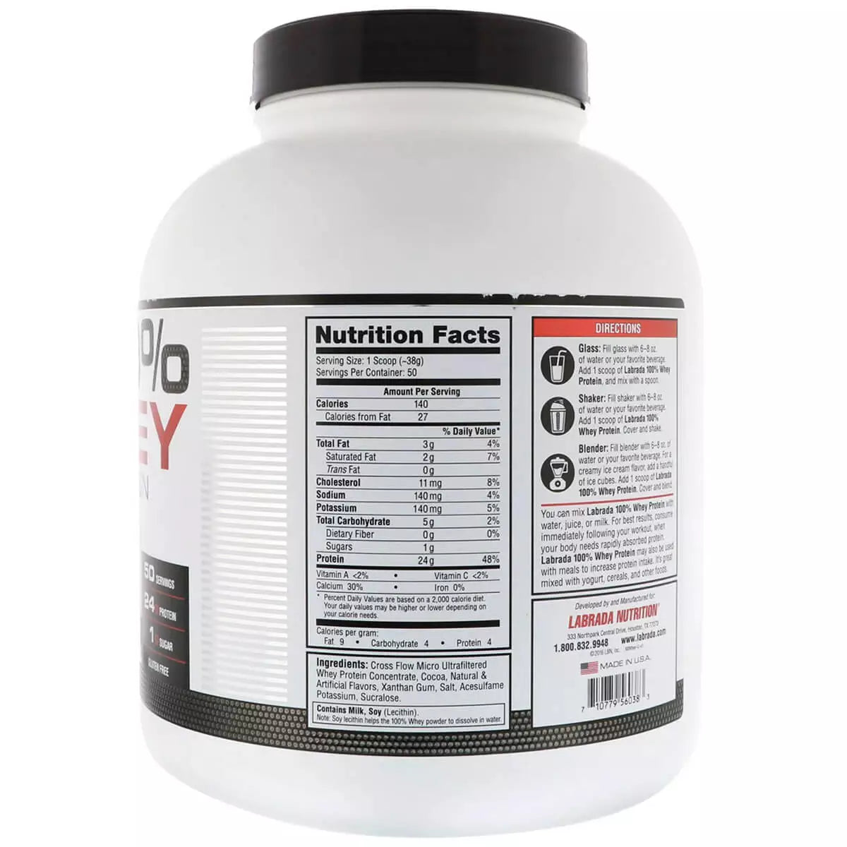 Labrada 100% Whey Protein Powder 4.4lbs