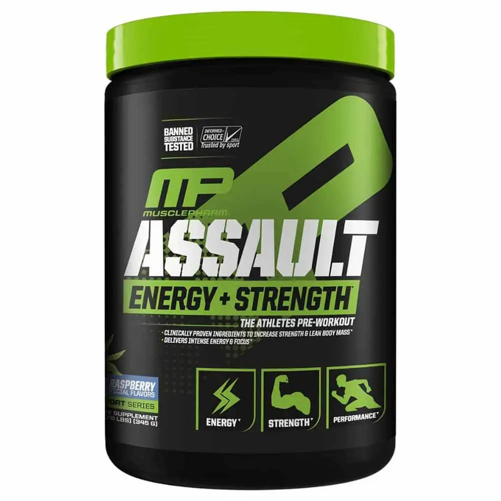 Muscle Pharm Assault Energy Strength 345g Blue Raspberry 30 Serving