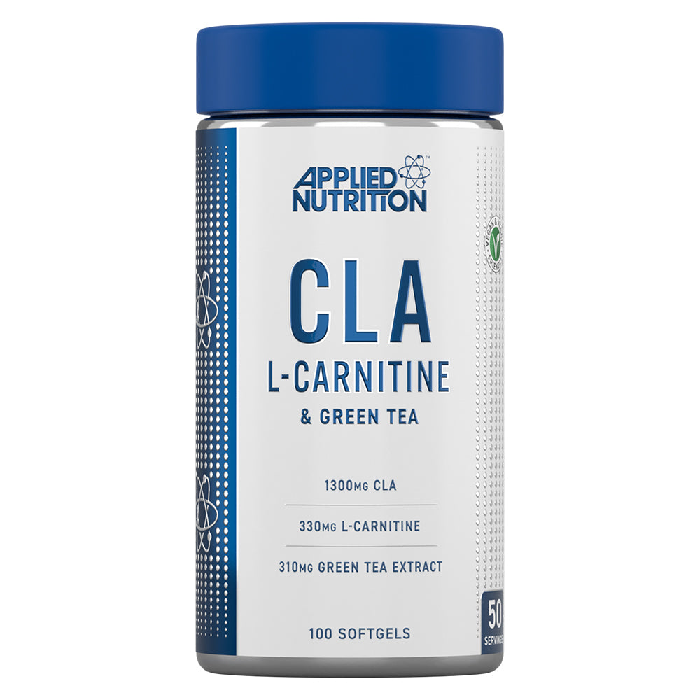 Applied Nutrition CLA L Carnitine and Green Tea, 100 Softgels, Supports the Poduction of Energy