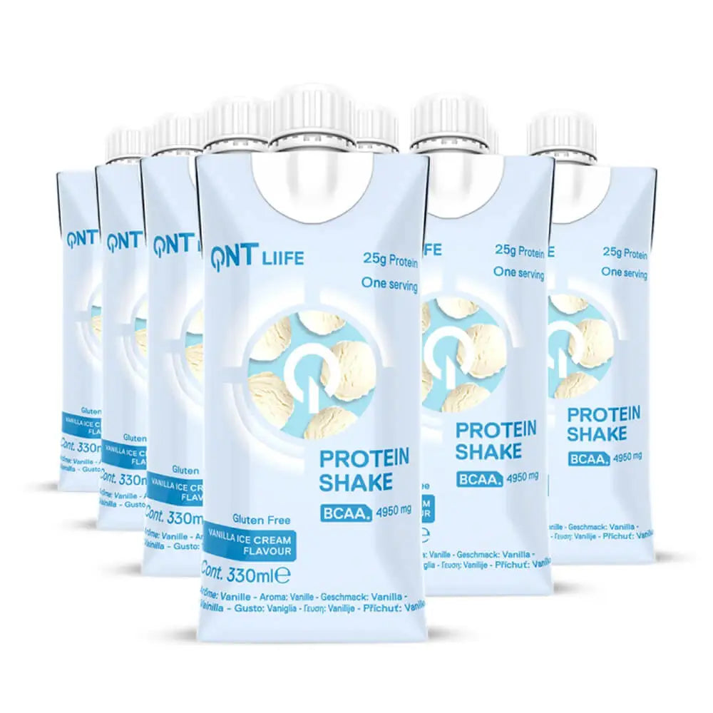 QNT Life Protein Shake BCAA 5000mg (330ml, Pack of 12) – Fast Recovery & Muscle Support
