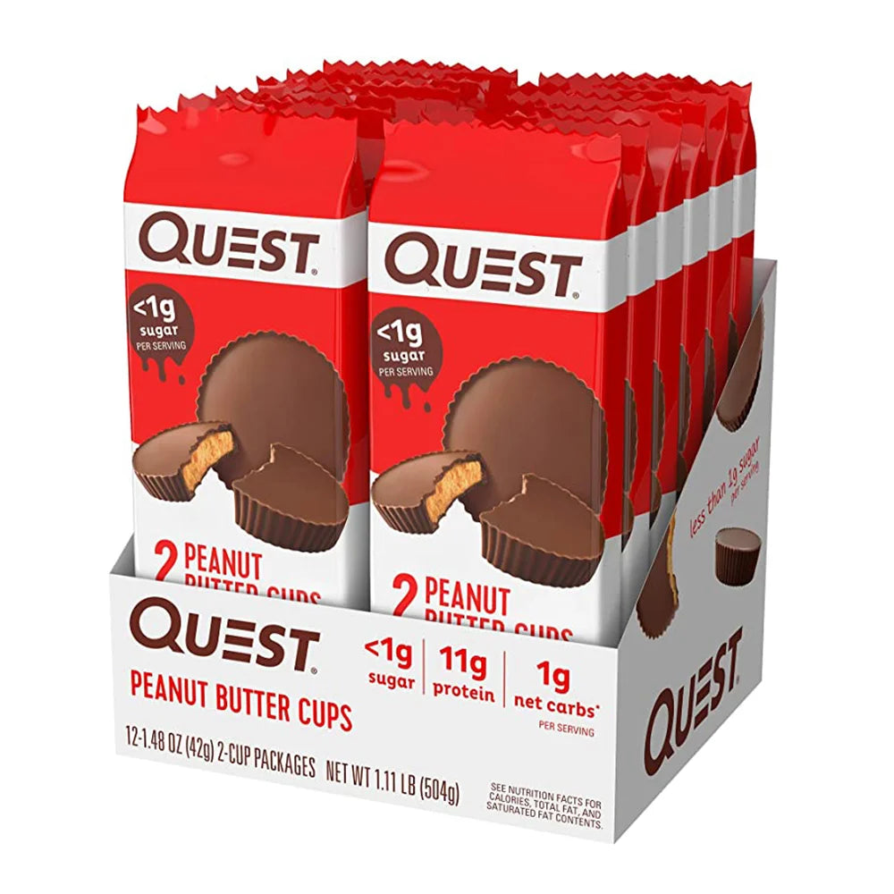 Quest Nutrition High Protein Low Carb Peanut Butter Cups 12 Count Pack of 1