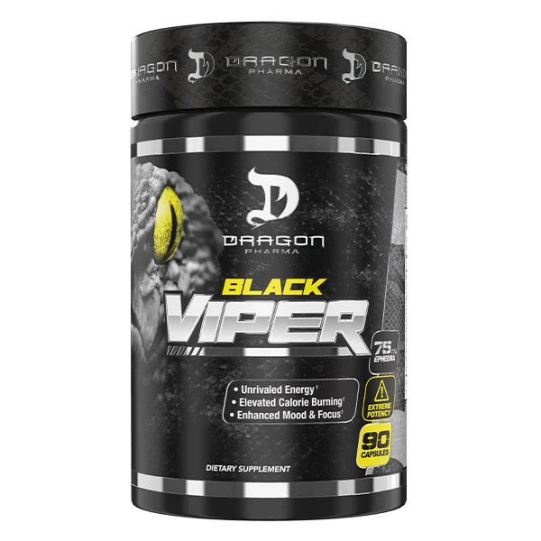 Dragon Pharma BLACK VIPER – Extreme Thermogenic Fat Burner | 90 Caps