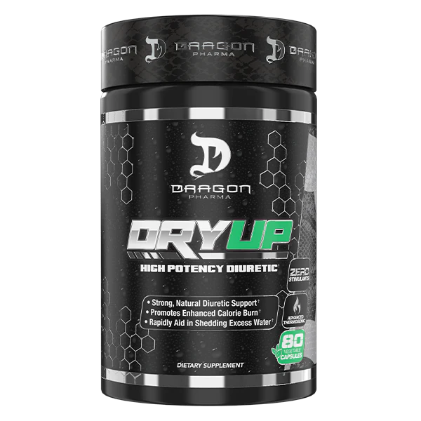 Dragon Pharma DRYUP – High-Potency Diuretic & Thermogenic Matrix | 80 Capsules