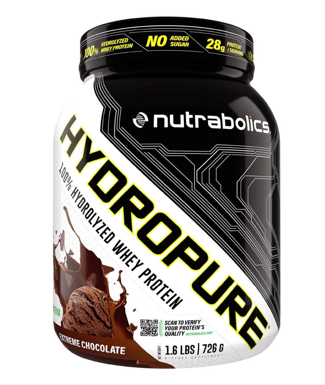 NUTRABOLICS HYDROPURE CHOCOLATE With Stevia 1.6LB