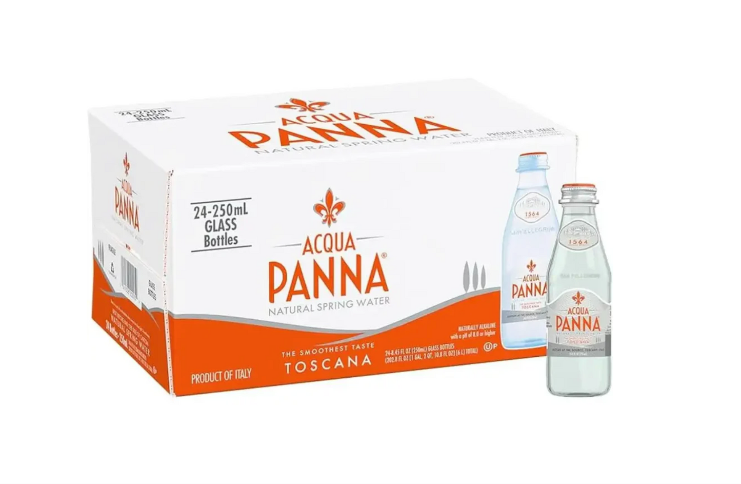 Acqua Panna Natural Still Mineral Water Glass Bottle – 150ml X 24 Pcs