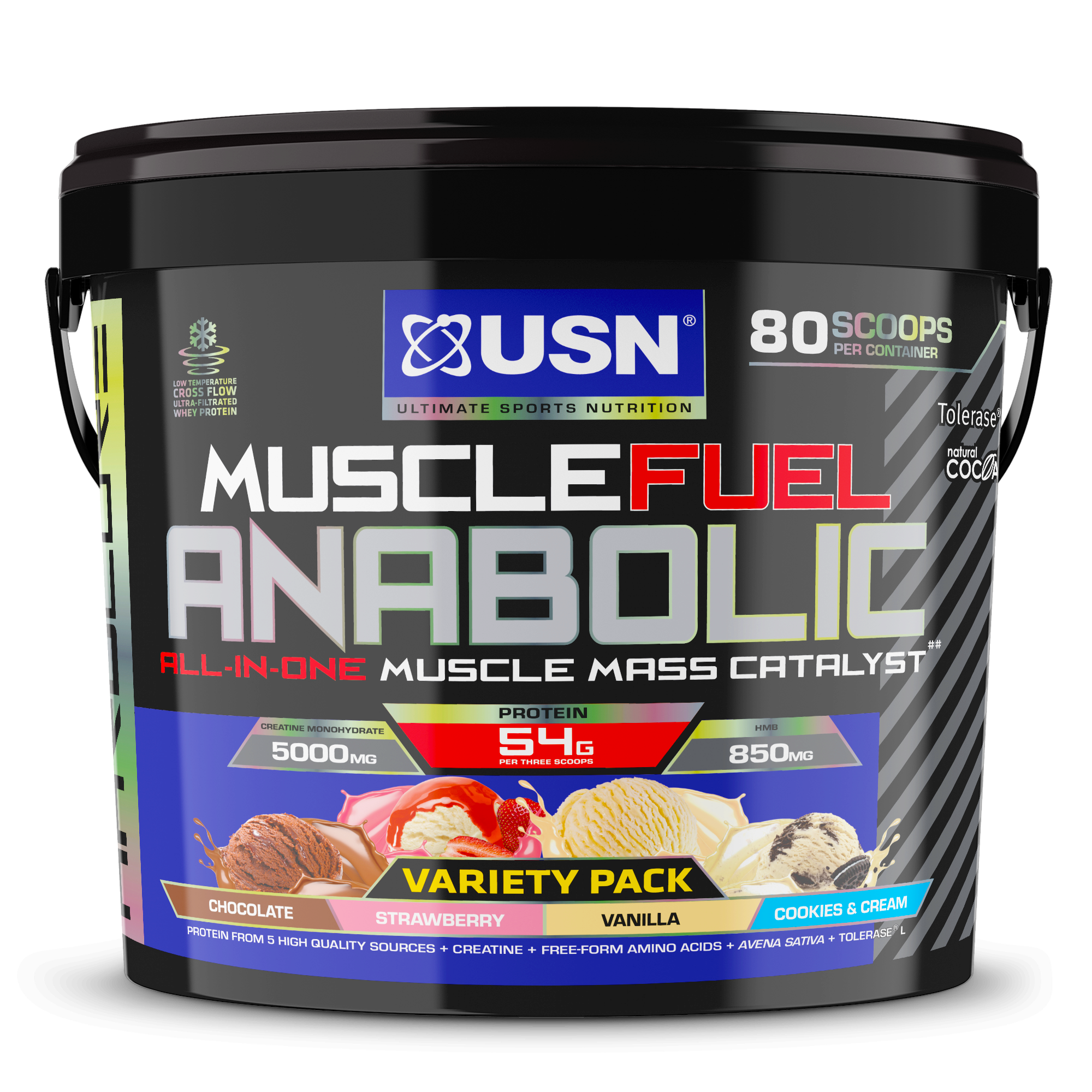 USN Muscle Fuel Anabolic 4kg – All-in-One Muscle & Strength Gainer