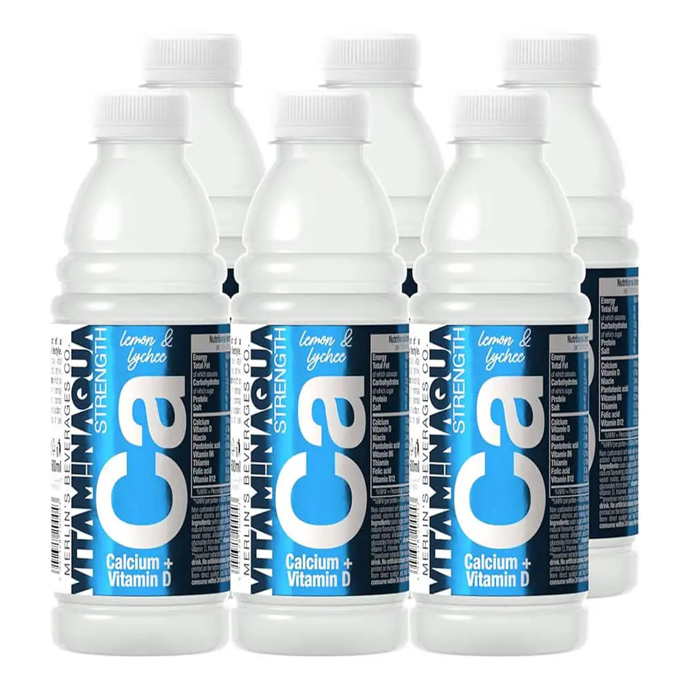 Vitamin Aqua Strength Ca Calcium + Vitamin D 600ml Pack of 6