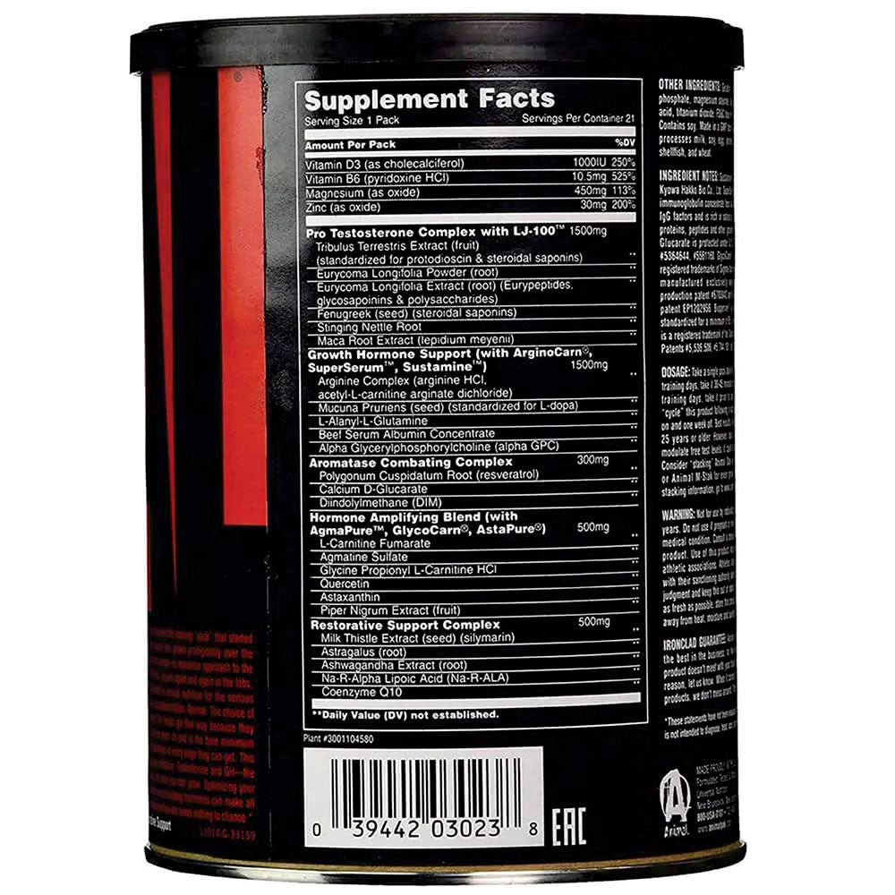 Animal Stak Complete Anabolic Hormone 21 Packs