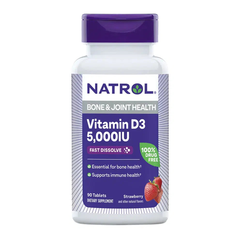 Natrol - Vitamin D3 5,000 IU - Bone & Joint Health