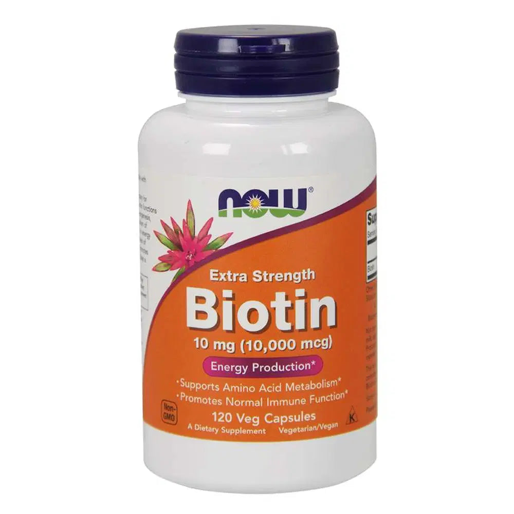 Now Biotin 10 mg Extra Strength