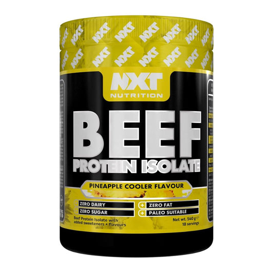 NXT Nutrition Beef Protein Isolate 540g – 18 Servings | Hydrolyzed Dairy-Free Protein Powder