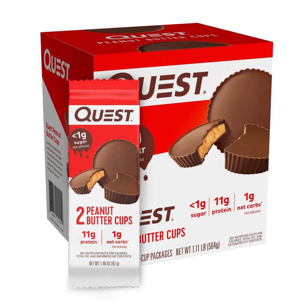 Quest Nutrition High Protein Low Carb Peanut Butter Cups 12 Count Pack of 1