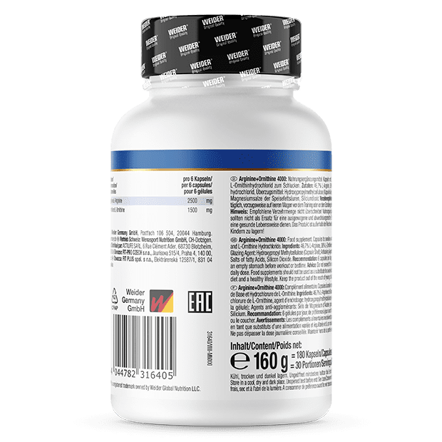Weider Arginine + Ornithine 4000