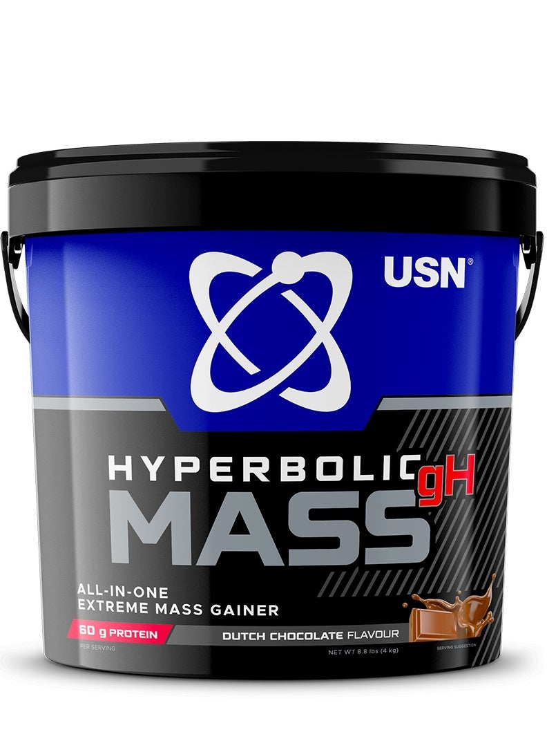 USN Hyperbolic Mass GH – 4 kg Dutch Chocolate (53 Servings)