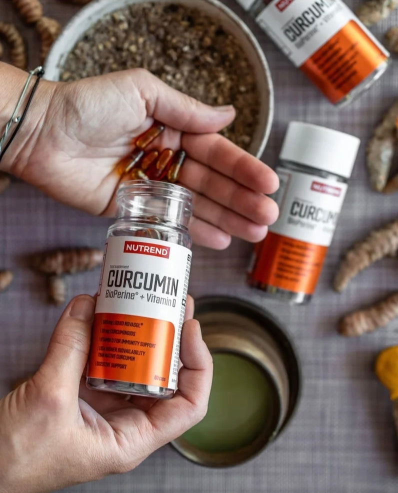 Nutrend Curcumin + BioPerine + Vitamin D – 60 Capsules
