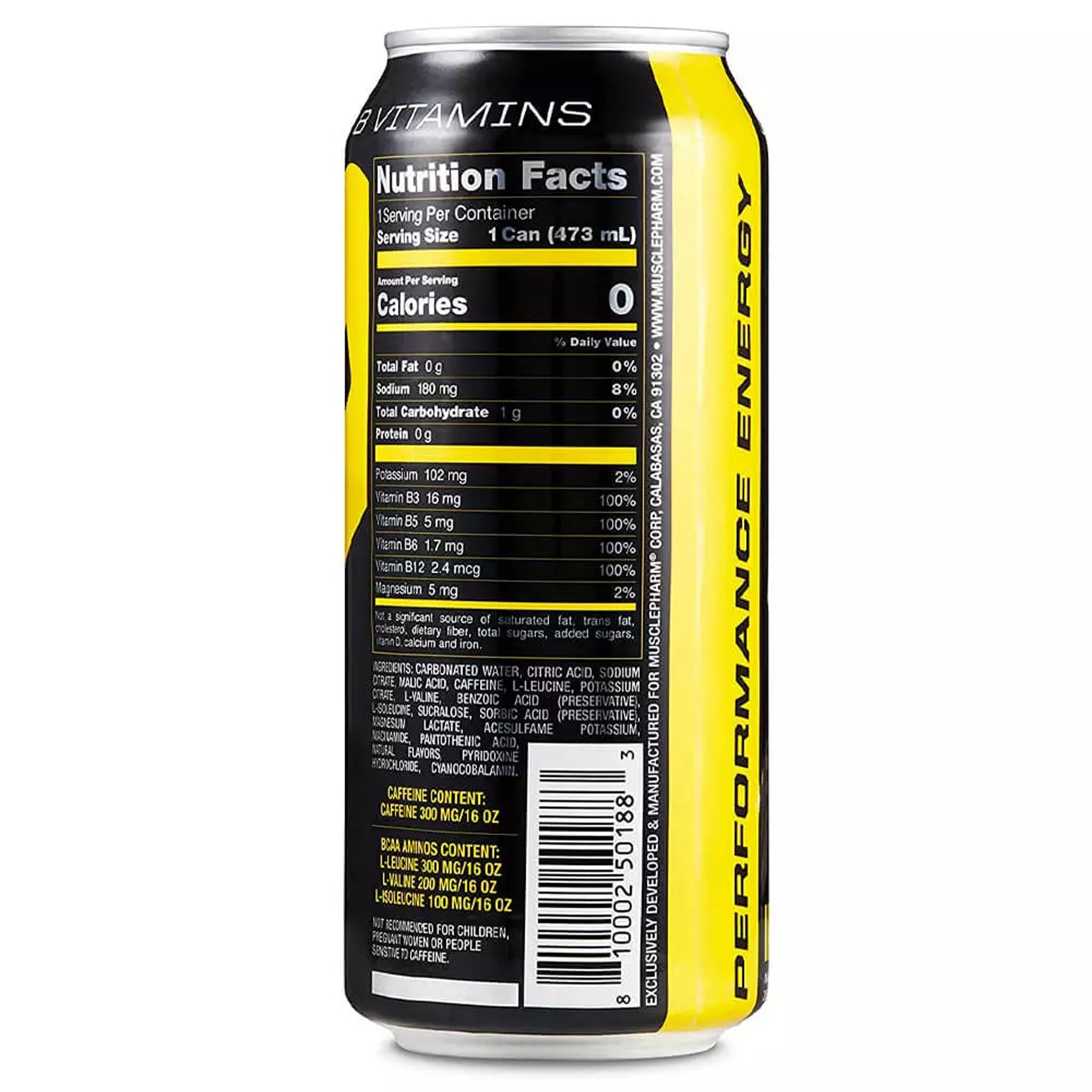 MusclePharm Combat Energy Drink 473ml Pack of 12