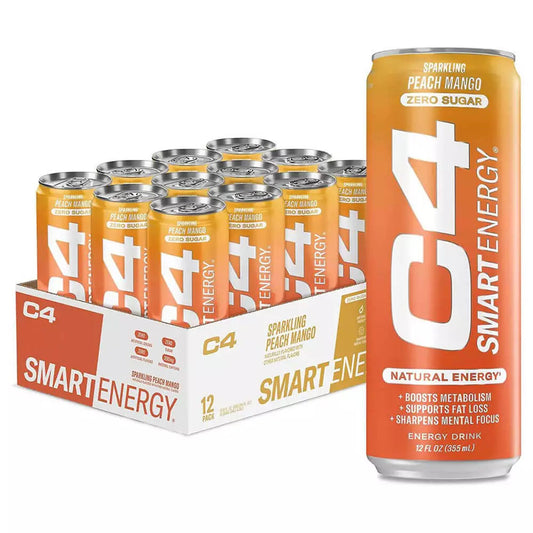 Get Smart Energy with C4 RTD: 12-Pack of 355ml Cans for Ultimate Convenience