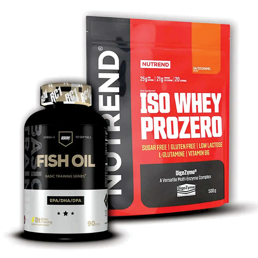 Nutrend ISO Whey Prozero 500g With Free Redcon1 Fish Oil:Fitness