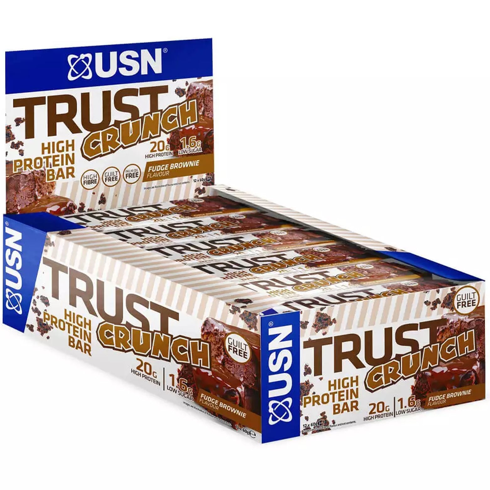 USN Trust Crunch Protein Bar 60g Pack of 12