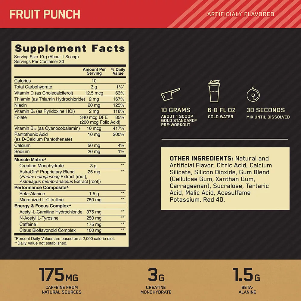 ON Gold Standard Pre-Workout 300g